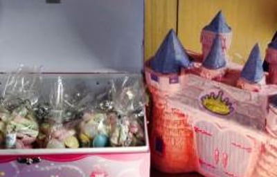 Pinata and Sweetie Cones in Treasure Chest