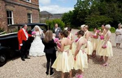 Shottle Hall, Derbyshire. "Now Which One of You 12 Girls Is the Maid of Honour"