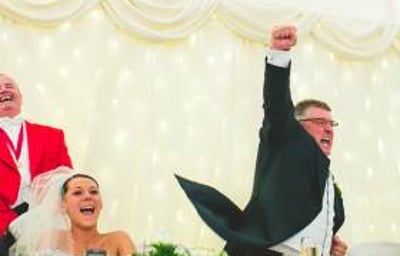 Relief From Father of the Bride "Yeah I Did It"