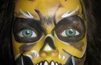 Wolfe Zombie Facepainting