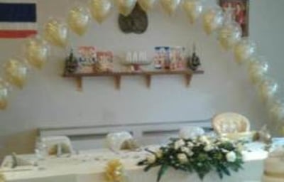 Top Table arch & swagging