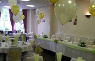Wedding Chair Covers & Balloons at The Lodge Dudley