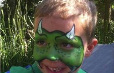 Dinasour Face Painting