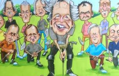 Golf Group Caricature
