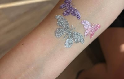 RAINBOW fACES lTD GLITTER TATTOOS