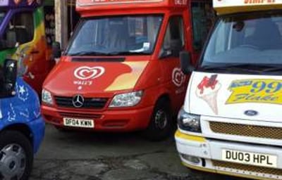 FLEET of ICE CREAM VANS