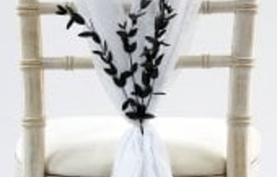 Chiffon Vertical Drop Sash Hire
