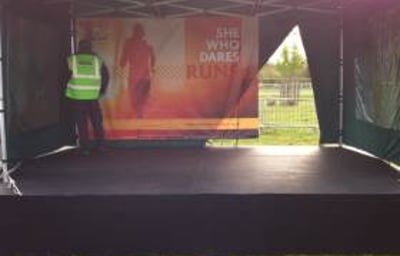 Small Outside Covered Stage