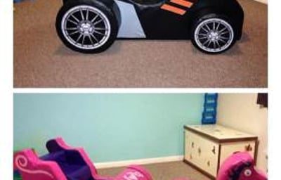 Batmobile and Priccess Carriage