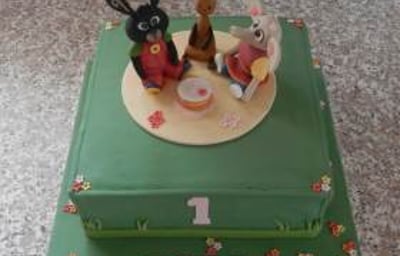 Cbeebies 1st Birthday Cake and Topper 