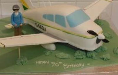 90th Celebration Piper Cub Novelty Cake