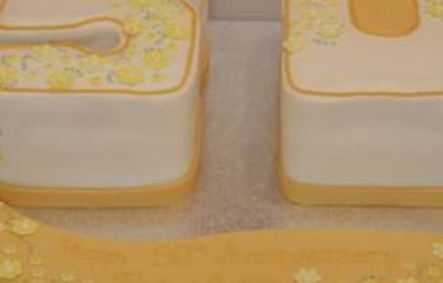 50th Anniversary Number Cake