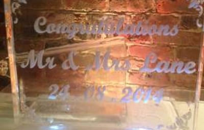 Wedding Etched Sculpture