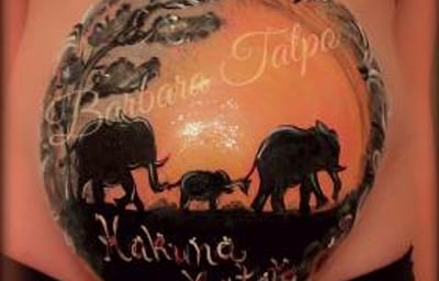 "Africa" Bump Painting