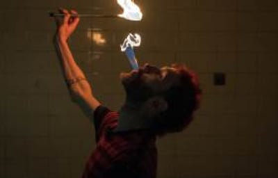 Fire Eat @ Theatre Delicatessen. Photo Credit Kevin Pawsey