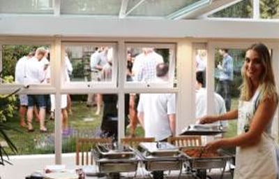 Buffet for garden party