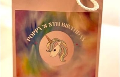 Personalised Gift Bag example