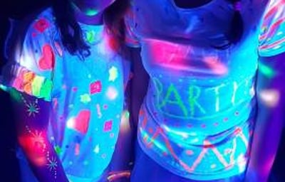 UV face painting is always a hit!