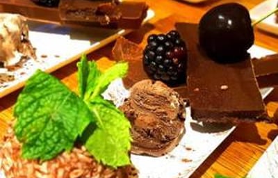 Triple chocolate dessert