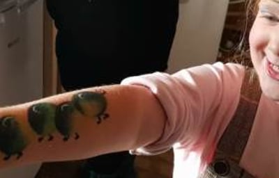 Face paint Caterpillar