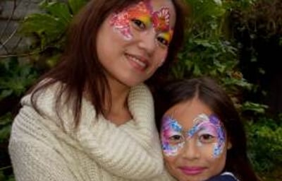 Mother & Child Flowery Princess Facepainting