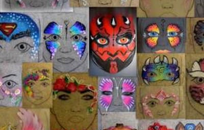 My Facepainting Menu changes frequently , depending on theme or event 