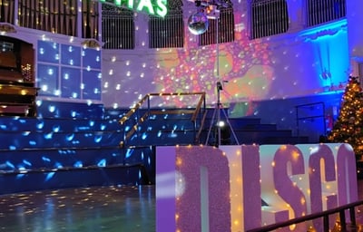 Mirror Balls & Christmas Neon Sign - Core Event Hire.jpg