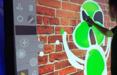 Graffiti wall in use 25th Jan 01