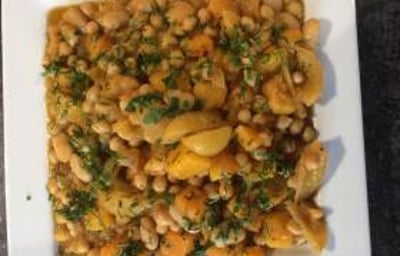 Chickpea, butternut squash, preserved lemon tagine