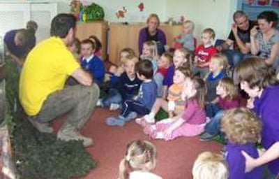 Bugfest pre-school with parents