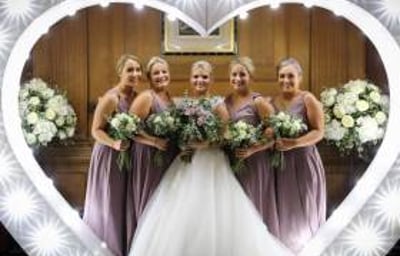 Stunning Heart & Bridal Party