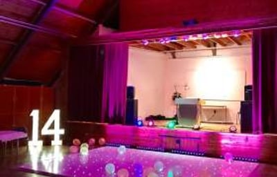Heighington Village Hall, pretty in pink for a young ladies birthday party!!