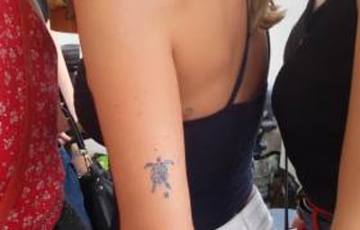 Turtle glitter tattoos