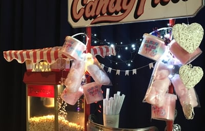 candy floss events candy floss and popcorn stall at the Glass House