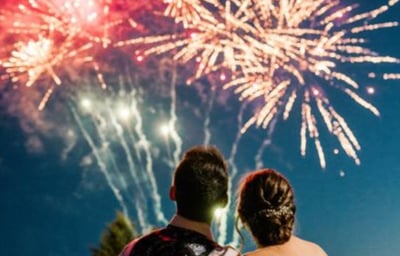 Wedding fireworks…