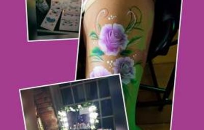 glitter bar collage hen night wedding