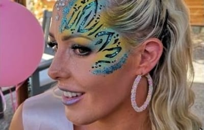 Blue & Yellow Animal Print