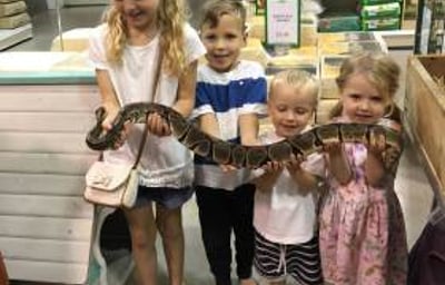 Up close and personal with Prince the python!