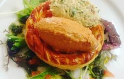 Cornish crab tartlet
