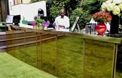 Azure Gold Mirror Bar