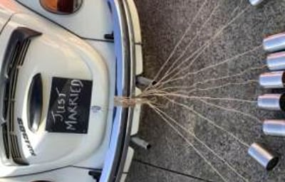 JUST MARRIED GETAWAY CAR