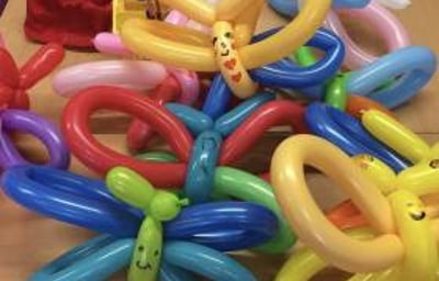 Balloon made by the chidren I taught at a school