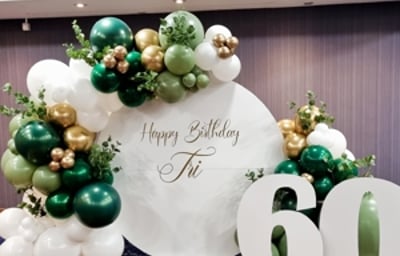 60 birthday balloons Guildford Hotel