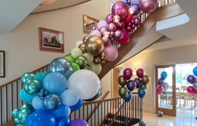 Balloon Garland for staircases