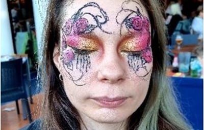 Adult face art