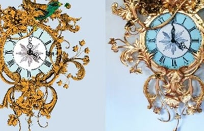 Goldleaf clock for Fortnum & Masion 