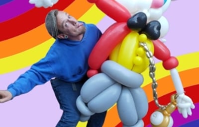 Life sized white rabbit 