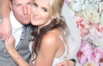 Redditch Photobooth Flower Backdrop