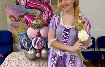 rapunzel princess party kent princess to hire tangled entertainer