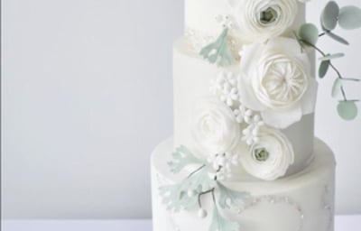 David austin wedding cake